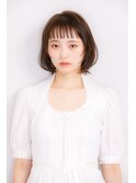 薄めバング 顔周りレイヤースタイル