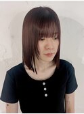 【AnFye】顔まわりレイヤー×ワインレッドカラー♪
