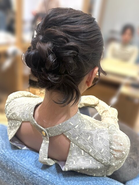 結婚式参列ヘアセットパーティーアレンジ