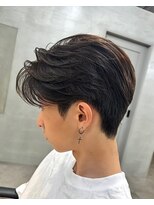 トゥイン 八王子(TWIN)&nbsp;メンズセンターパート/ブルーブラック/韓国マッシュ