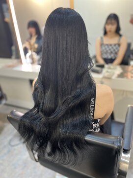 ブレンド 渋谷(BLend) 縮毛矯正.レイヤーカット.ブルーブラック.髪質改善. ヘアカラー