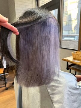 ビス ヘア アンド ビューティー 西新井店(Vis Hair＆Beauty) 【インナーカラー】少し薄めパープルカラー