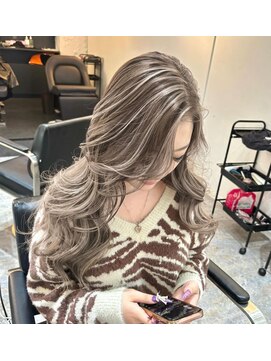 ブレンド 渋谷(BLend) 前髪アンブレラカラーこなれミディイメチェンウェーブパーマ