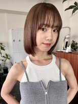 切りっぱなしボブ　ラインボブ　ボブルフ　銀座