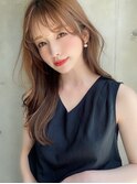 黒髪小顔ワンレンストレートレイヤー5123