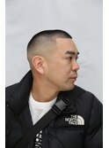 大人のスキンフェードバズカット