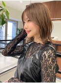 大人可愛い30代40代50代ボブ/ショートカット/レイヤーカット天神
