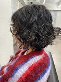 【中目黒】黒髪ボブのくるくるパーマ！ボブパーマおしゃれボブ