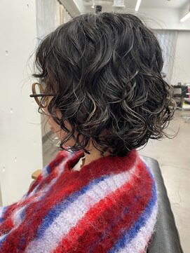 ユノ(juno) 【中目黒】黒髪ボブのくるくるパーマ!ボブパーマおしゃれボブ