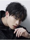 シャープパーマ【韓国コンマヘア】無造作センターパート