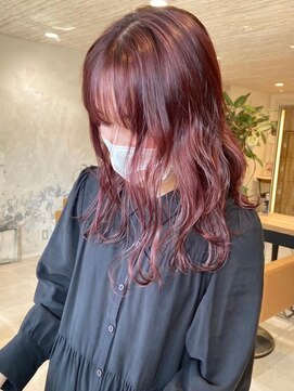 ミニ(mini) long × pink brown
