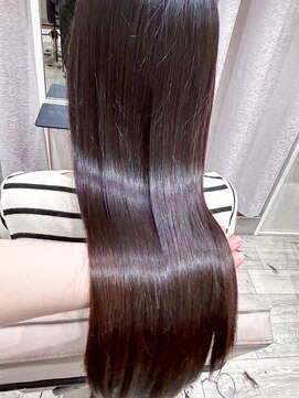 ミシェリー 新宿店(misherry) 似合わせ大人ロング小顔前髪ダークブラウン地毛風ストレート