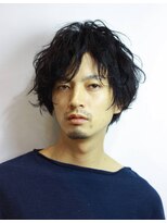 ゼンコー アオヤマ(ZENKO Aoyama)&nbsp;錦戸亮風♪黒髪×ミディアム×パーマ【表参道/青山/渋谷/原宿】