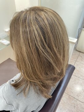 松本平太郎美容室 銀座パートフォー(PART４) 白髪ぼかしハイライト　　◎３０代　４０代　５０代