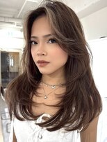 ヨロ 上野(YOLO)&nbsp;ハイライトカラーミルクティーベージュケアブリーチダブルカラー