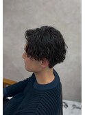 波巻きツイストスパイラルパーマ/フェザーパーマ/眉毛/メンズ