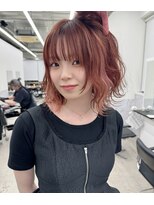 リノート バイ エゴル 太田川(Linoet by ENGOL)&nbsp;ピンクベージュ/インナーカラー/ハイトーンカラー