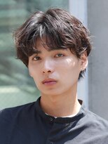 フィフスパーク(fifth PARK)&nbsp;シャドウパーマのセンターパートウルフで小顔見え◎