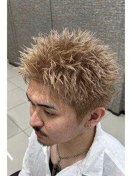 Dominion BarberShop【ドミニオンバーバーショップ】【9月中旬 NEW OPEN（予定）】の写真/周りと差がつくメンズカラー！スパイキーショートから透け感ハイトーン、メッシュまで理想スタイルを実現☆