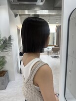 フレームプラス 天王寺あべの店(FRAME+) 透明感たっぷりグレージュ×ボブ