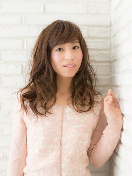 リノ ヘアー デザイン 河原町三条(Lino Hair Design) 【Lino Hair河原町】きれいめカジュアルなミディアムヘアー