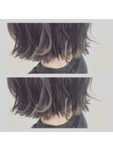 切りっぱなしボブ