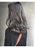 【Marlお客様スタイル】グレージュブラウンのセミウエット仕上げ
