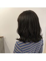 アリュールヘアー ヴィヴィ(ALLURE hair vivi)&nbsp;くすみブルー×黒髪ダークブルーグレージュ