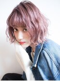 【EIGHT new hair style】ミニボブ×ラベンダーピンクアッシュ