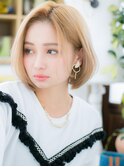 ■ハイトーンカラー*外国人金髪ボブ106-7★戸頭10代20代30代!