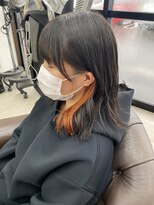 アールトゥーヘアー(art To Hair)&nbsp;イヤリングカラー、インナーカラー、オレンジ
