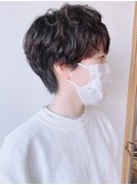 【morio 原宿】耳だしショート　くるくるパーマ20代30代ショート