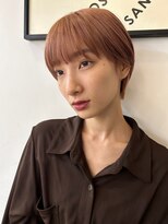 バズ(BUZZ)&nbsp;ぱっつんショート★ピンクベージュ