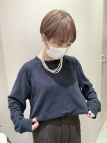 マイル 渋谷(mile)&nbsp;耳掛けショート×ペールベージュ