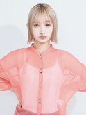 黒髪/グレーベージュ/レイヤーロング/前髪パーマ[新宿駅]