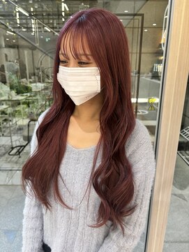 ゼスト フィーノ(ZEST fino) ブリーチを使わないペオニーピンク ブリーチ無しカラー/立川