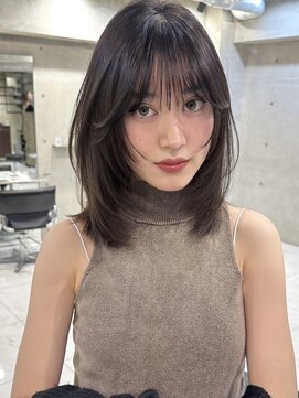 サイン 渋谷(SIGN) ザクザクレイヤーカット巻き方簡単ロング韓国アイドル表参道渋谷