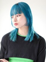 ヘアサロン ガリカ 表参道(hair salon Gallica)&nbsp;<miko>Wケアブリーチカラーでつくるハイトーンターコイズカラー