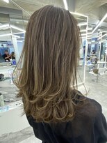 ブラウン(Brown)&nbsp;色気レイヤー×白髪ぼかしハイライト