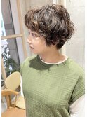 【HOSSY】ショートパーマ_マッシュパーマ☆ニュアンスパーマ