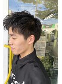【アップバング】パーマ/メンズヘッドスパ/マッサージ