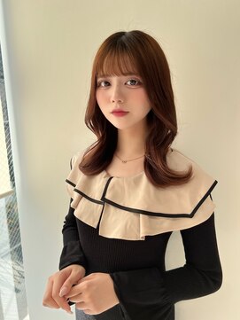 ティア(Tia.) くびれヘア/外巻き/セミロング/前髪/サイドバング/小顔