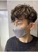 【men's】スパイラルパーマ（高槻/高槻美容室/メンズ/眉カット）