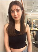 【Blanc】レイヤーカット_顔まわりカット_ベージュカラーb