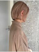 ハイトーンレイヤーボブミディアムレイヤーショートウルフボブ