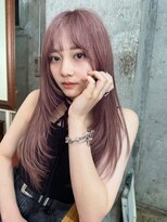 サイン 渋谷(SIGN)&nbsp;韓国ヘアーハッシュカットレイヤーカットグレージュブリーチ無し