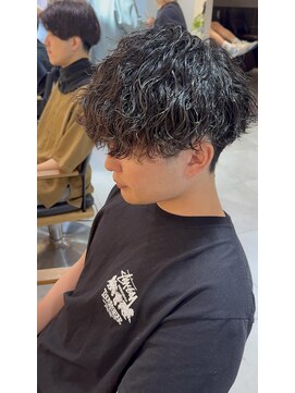 キャンバス バイ ネオリーブ 横浜西口(Canvas by neo.) 横浜★マッシュの波巻きスパイラルパーマ