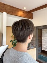 シュールセイン(sur scene) メンズショート×オリーブカラー
