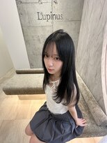 ロンドルピナス 小倉(Lond Lupinus) ミディアムヘア暗めカラー/デザインカラー/フェイスフレーミング