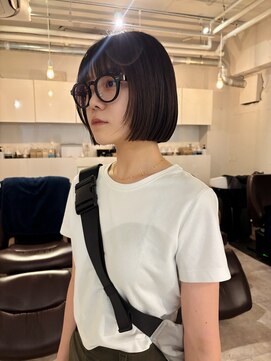 ボブ/切りっぱなしボブ/小顔カット/バイカルテ